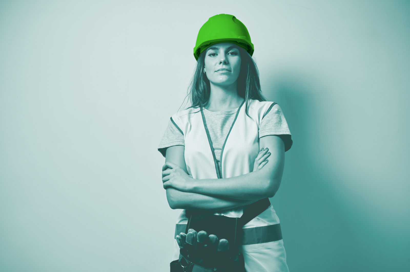 IRM-Bild Frau mit Helm